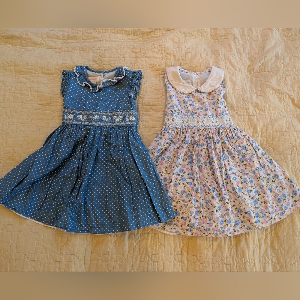 Toddler Spring Easter Summer Cottagecore Fairycore Tea Party Dress Bundle